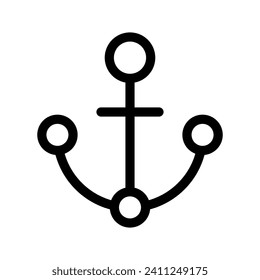 Anchor Icon Vector Symbol Design Illustration