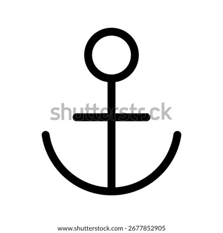 Anchor Icon Vector Symbol Design Illustration