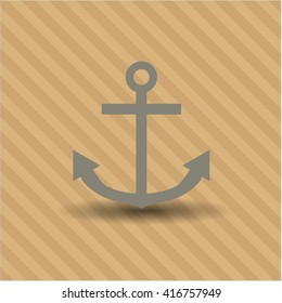 anchor icon vector symbol flat eps jpg app web concept website