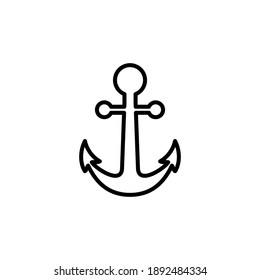 Anchor icon vector. Anchor symbol logo. Anchor marine icon.