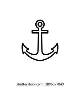 Anchor icon vector. Anchor symbol logo. Anchor marine icon.