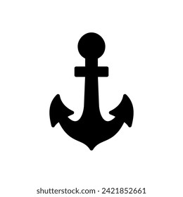 Anchor icon vector. Anchor symbol logo. Anchor marine icon.