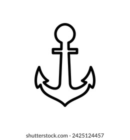 Anchor icon vector. Anchor symbol logo. Anchor marine icon.