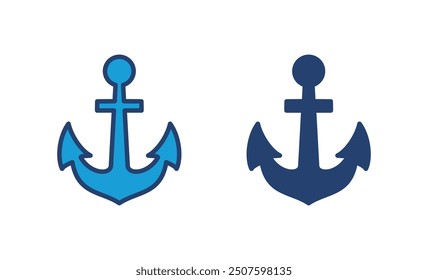 Anchor icon vector. Anchor symbol logo. Anchor marine icon.