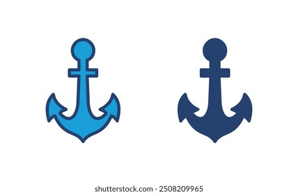 Anchor icon vector. Anchor symbol logo. Anchor marine icon.