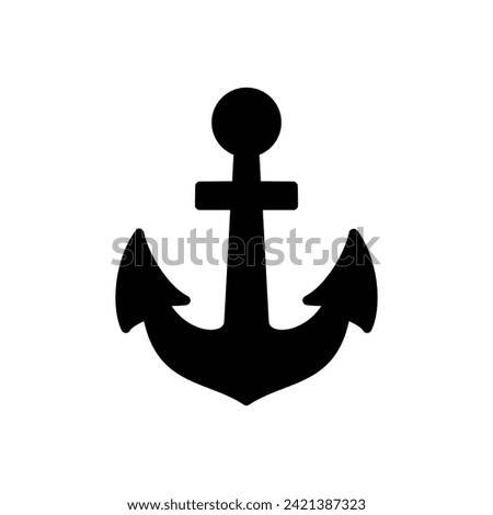 Anchor icon vector. Anchor symbol logo. Anchor marine icon.