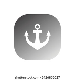 anchor icon vector template illustration logo design