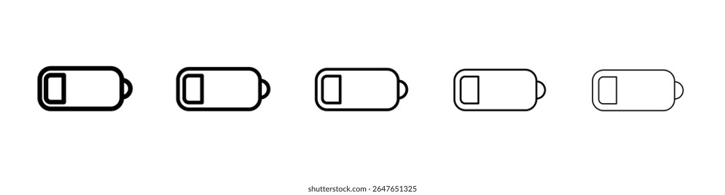 anchor icon vector thin outline style sign