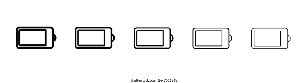 anchor icon vector thin outline style sign