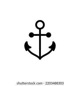 Anchor icon vector for web and mobile app. Anchor sign and symbol. Anchor marine icon.