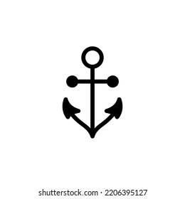 Anker-Icon-Vektorgrafik für Web- und Mobile-App. Ankerzeichen und Symbol. Anchor-Marine-Ikone.