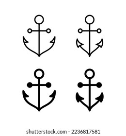 Anchor icon vector for web and mobile app. Anchor sign and symbol. Anchor marine icon.