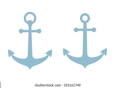 Anchor icons on white background