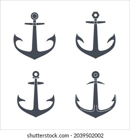  anchor  icons set. anchor  pack symbol vector elements for infographic web