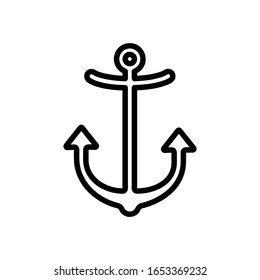 Anchor icon,vector illustration. Flat design style. vector anchor icon illustration isolated on White background, anchor icon Eps10. anchor icons graphic design vector symbols.