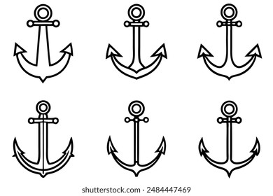 Anchor illustration capturing nautical charm in detailed and stylish designs