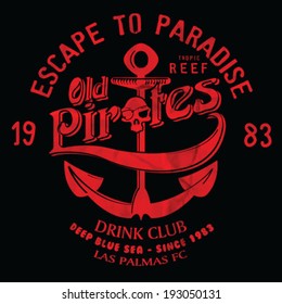 anchor illustration vector prints.