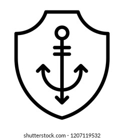 An anchor inside safety shield, anchor guard concept 