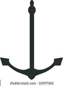 anchor isolated in white	