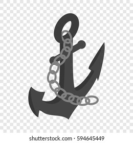 Anchor isometric icon 3d on a transparent background vector illustration
