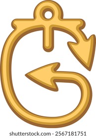 Anchor Letter Alphabet Vector G