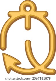 Anchor Letter Alphabet Vector Q