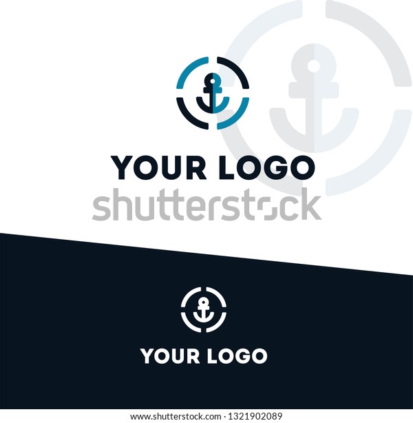 Anchor Letter M Logo Stock Vector (Royalty Free) 1321902089 | Shutterstock