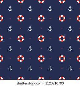 anchor and lifebuoy pattern