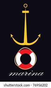 Anchor and lifesaver