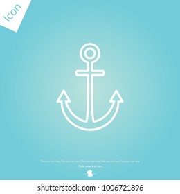 Anchor line icon