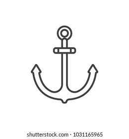 Anchor line icon.