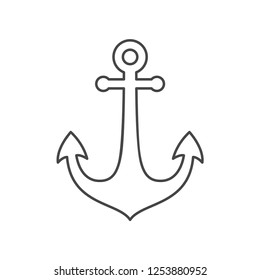 Anchor Line Icon