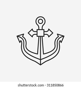 Anchor line icon