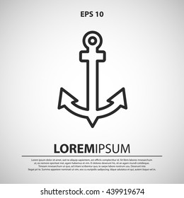 anchor line icon