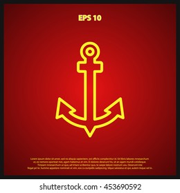 anchor line icon