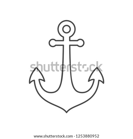 Anchor line icon