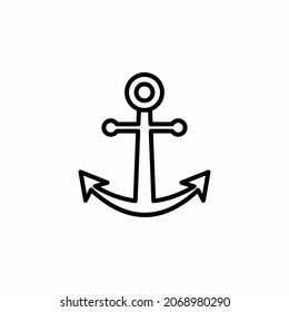 Design-Konzept für Anker-Linien-Icons 