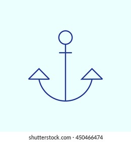Anchor Line icon. Eps-10.