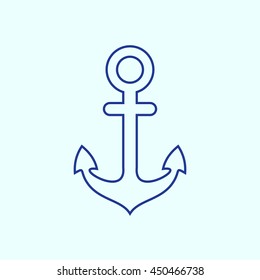 Anchor Line icon. Eps-10.