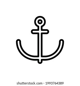 Anchor Line Icon Logo Illustration Vector Isolated. Travel and Tourism Icon-Set. Suitable for Web Design, Logo, App, and Upscale Your Business.