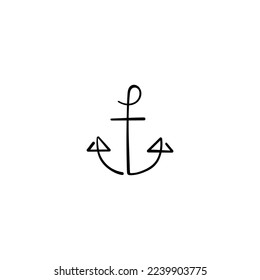 Anchor Line Style Icon Design