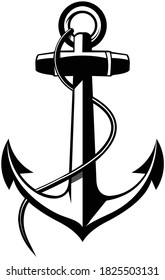 Anchor Logo Decal, Great for Sailing template. 