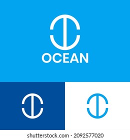 Anchor logo design concept. Modern logomark illustration. Can representing sea, ocean, marine, outdoor.