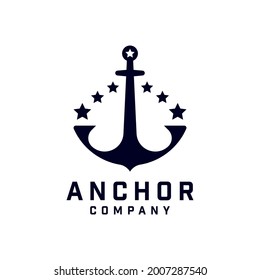Anchor Logo Design, Marine Retro Emblems