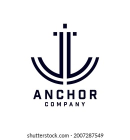 Anchor Logo Design, Marine Retro Emblems