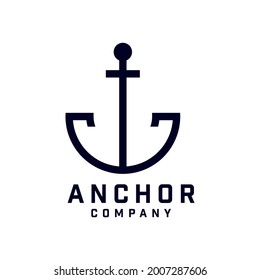 Anchor Logo Design, Marine Retro Emblems