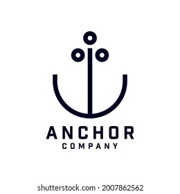 Anchor Logo Design, Marine Retro Emblems