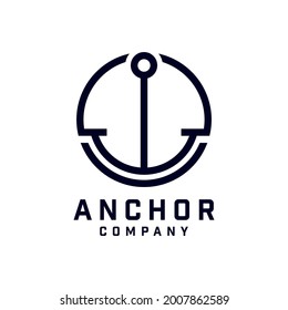 Anchor Logo Design, Marine Retro Emblems