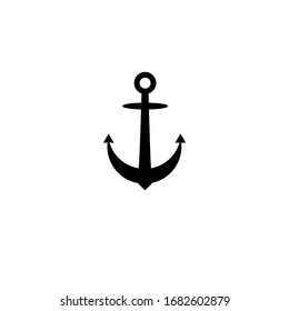 anchor logo design template inspiration, vector illustration