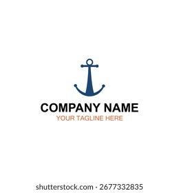 Anchor logo design, vector logo, illustration logo design